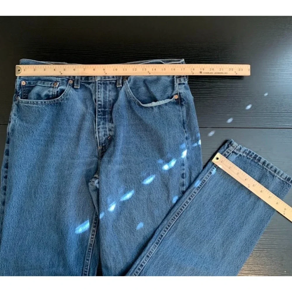 Levi's 550 Jeans Men's‎ 34x34 Blue Cotton Denim Tapered Leg Workwear